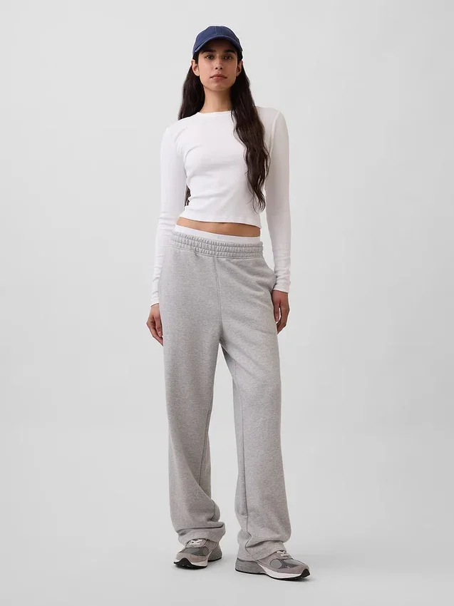 Pantalones de chándal holgados de peso grueso para adultos