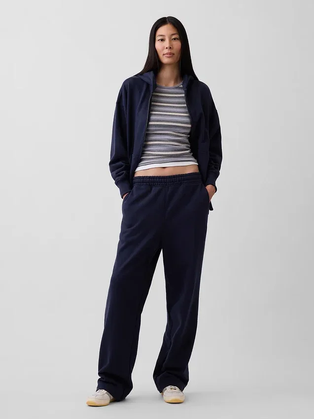 Pantalones de chándal holgados de peso grueso para adultos