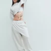 Pantalones de chándal holgados de peso grueso para adultos
