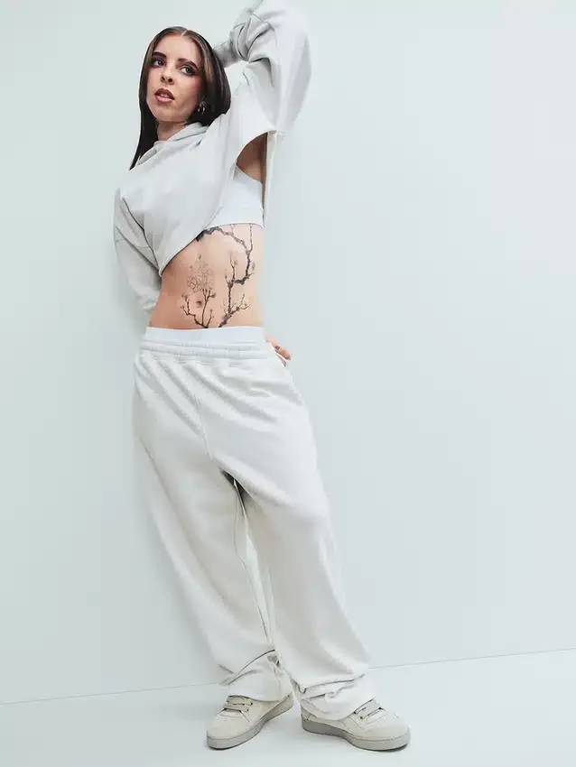 Pantalones de chándal holgados de peso grueso para adultos