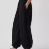 Pantalones de chándal holgados de popelín de algodón orgánico