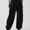 Pantalones de chándal holgados de popelín de algodón orgánico