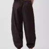 Pantalones de chándal holgados de popelín de algodón orgánico