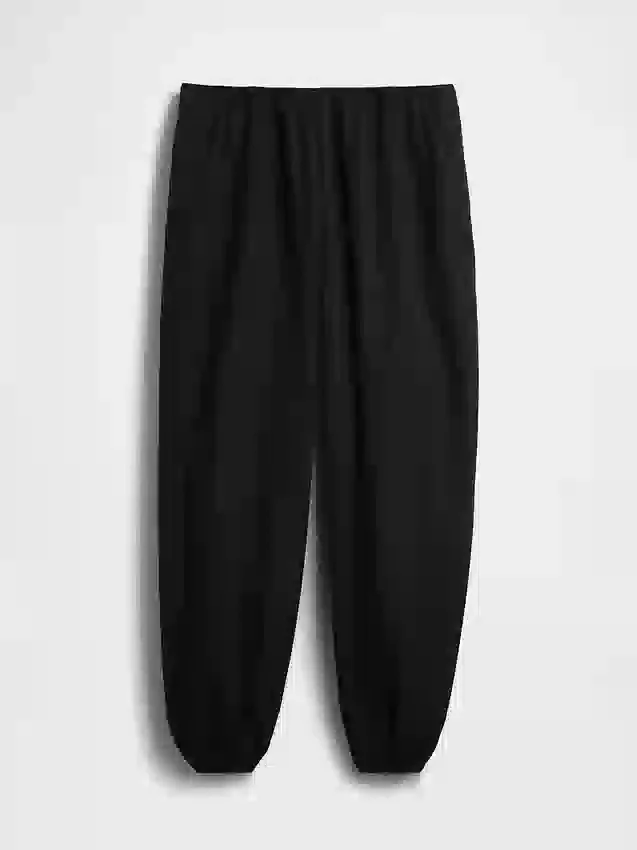 Pantalones de chándal holgados de popelín de algodón orgánico