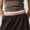 Pantalones de chándal holgados de popelín de algodón orgánico