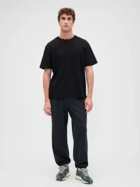 Pantalones de chándal holgados de tejido grueso