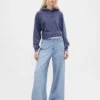 Pantalones de chándal holgados estampados con diseño de vaqueros