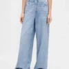 Pantalones de chándal holgados estampados con diseño de vaqueros