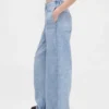 Pantalones de chándal holgados estampados con diseño de vaqueros