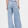 Pantalones de chándal holgados estampados con diseño de vaqueros
