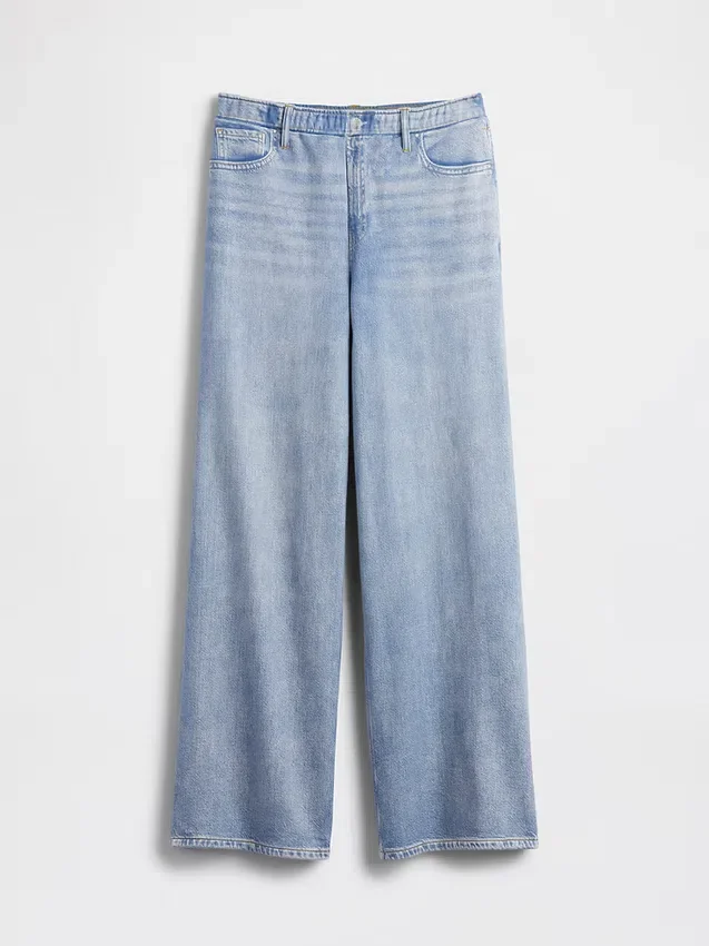 Pantalones de chándal holgados estampados con diseño de vaqueros