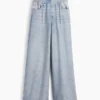 Pantalones de chándal holgados estampados con diseño de vaqueros