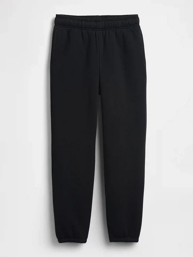 Pantalones de chándal holgados para niño con forro de sherpa