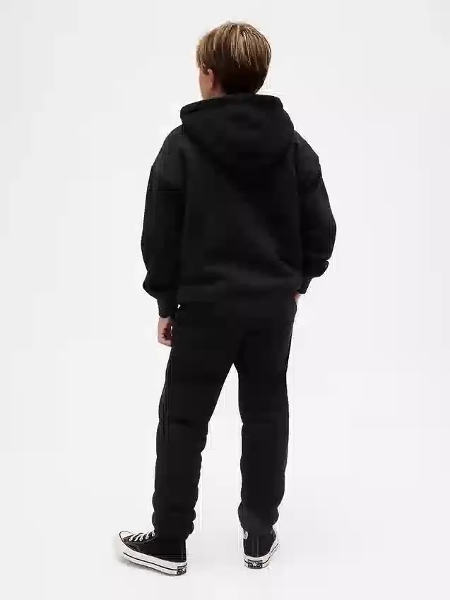 Pantalones de chándal holgados para niño con forro de sherpa