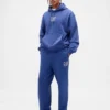 Pantalones de chándal para adulto, de tejido grueso y corte holgado, con logotipo