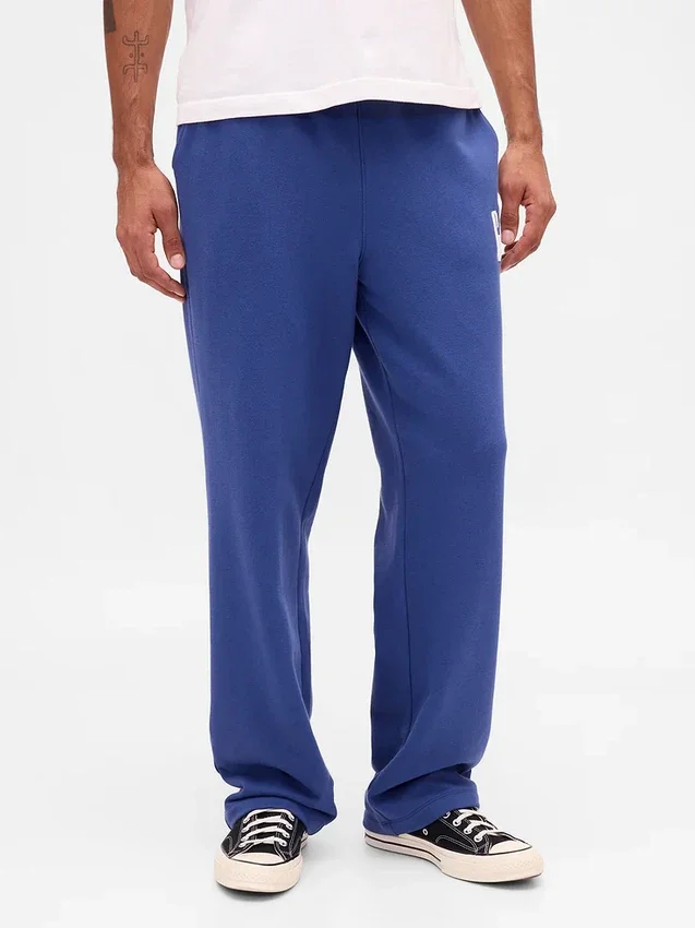 Pantalones de chándal para adulto, de tejido grueso y corte holgado, con logotipo