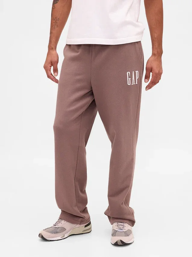 Pantalones de chándal para adulto, de tejido grueso y corte holgado, con logotipo