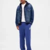 Pantalones de chándal para adulto, de tejido grueso y corte holgado, con logotipo