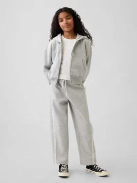 Pantalones de chándal para niño Vintagesoft de corte holgado con ribete de encaje