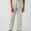 Pantalones de chándal para niño Vintagesoft de corte holgado con ribete de encaje