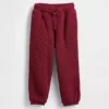 Pantalones de chándal térmicos con forro de sherpa para bebés y niños pequeños