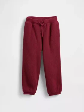 Pantalones de chándal térmicos con forro de sherpa para bebés y niños pequeños