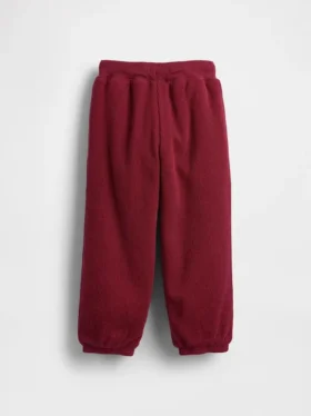 Pantalones de chándal térmicos con forro de sherpa para bebés y niños pequeños