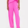Pantalones de corte acampanado de tejido grueso