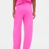 Pantalones de corte acampanado de tejido grueso