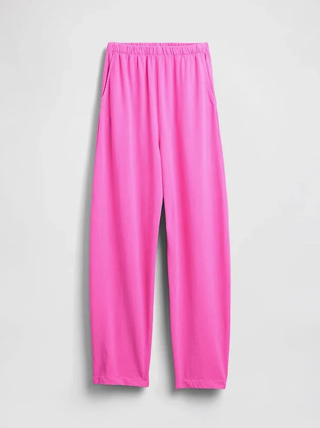 Pantalones de corte acampanado de tejido grueso