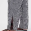 Pantalones de gasa de algodón con bajo con aberturas