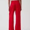 Pantalones de mezcla de lino de talle alto 365