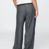 Pantalones de mezcla de lino de talle alto 365