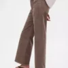 Pantalones de pana de talle alto y pierna ancha