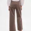 Pantalones de pana de talle alto y pierna ancha