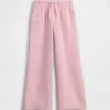Pantalones de pierna ancha de gasa de algodón para niños