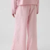 Pantalones de pierna ancha de gasa de algodón para niños