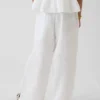 Pantalones de pierna ancha de gasa de algodón para niños
