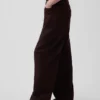 Pantalones de pierna ancha de lino y algodón
