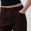 Pantalones de pierna ancha de lino y algodón