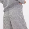 Pantalones de pierna ancha de lino y algodón