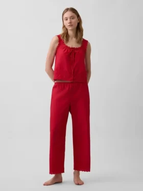 Pantalones de pijama bordados