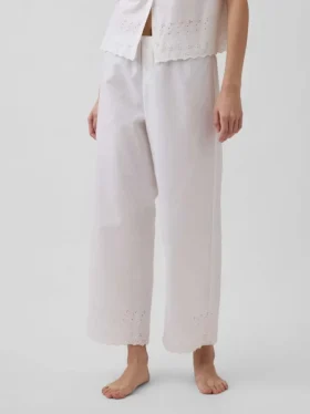 Pantalones de pijama bordados