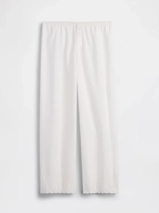 Pantalones de pijama bordados