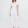 Pantalones de pijama cortos de punto calado
