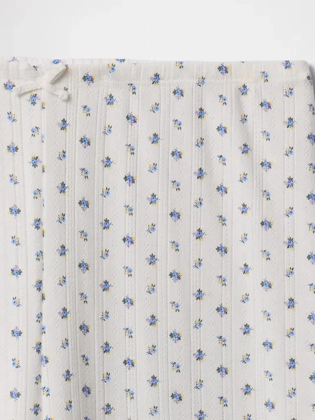 Pantalones de pijama cortos de punto calado