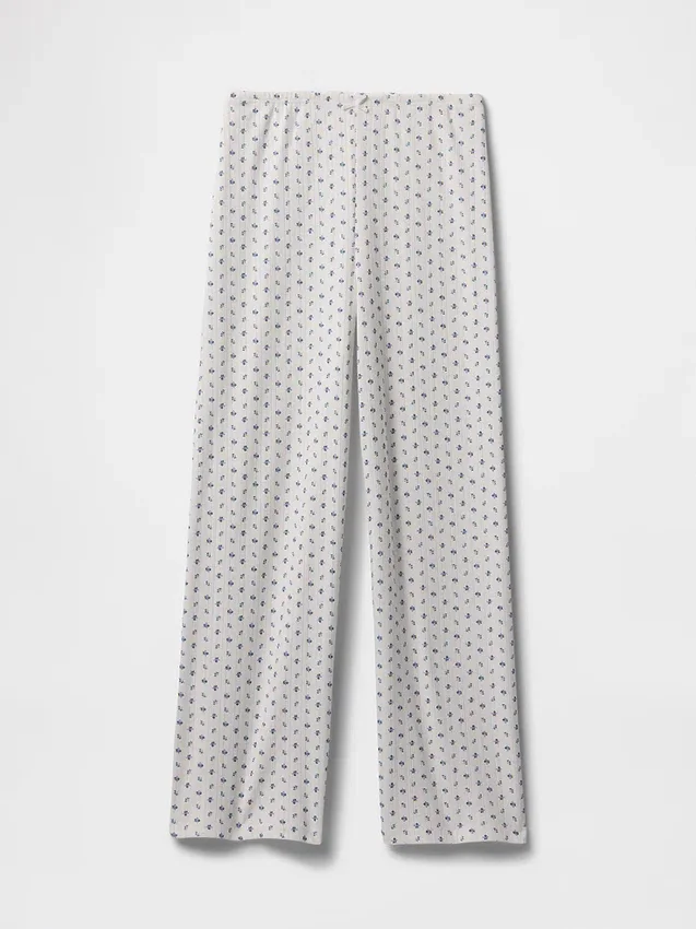 Pantalones de pijama cortos de punto calado