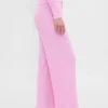Pantalones de pijama de corte ancho con tejido de gofre