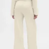 Pantalones de pijama de corte ancho con tejido de gofre