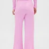 Pantalones de pijama de corte ancho con tejido de gofre